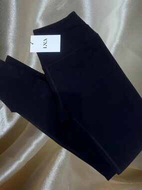 LNA Kids Black High-Rise Performance Leggings